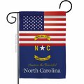 Guarderia 13 x 18.5 in. USA North Carolina American State Vertical Garden Flag with Double-Sided GU3955558